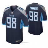 Maglia NFL Game Tennessee Titans Jeffery Simmons Blu2