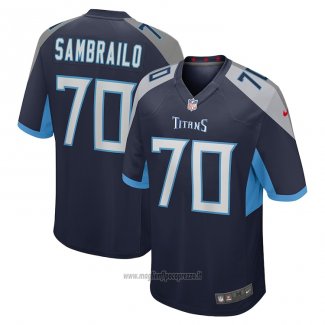 Maglia NFL Game Tennessee Titans Ty Sambrailo 70 Blu
