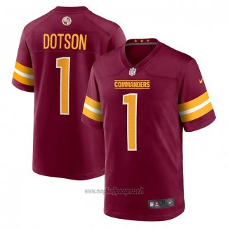 Maglia NFL Game Washington Commanders Jahan Dotson 2022 NFL Draft Pick Rosso