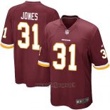 Maglia NFL Game Washington Commanders Jones Rosso