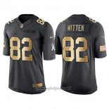 Maglia NFL Gold Anthracite Dallas Cowboys Witten Salute To Service 2016 Nero