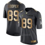 Maglia NFL Gold Anthracite Las Vegas Raiders Cooper Salute To Service 2016 Nero