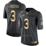 Maglia NFL Gold Anthracite Tampa Bay Buccaneers Winston Salute To Service 2016 Nero