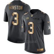Maglia NFL Gold Anthracite Tampa Bay Buccaneers Winston Salute To Service 2016 Nero