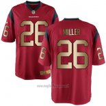 Maglia NFL Gold Game Houston Texans Miller Rosso