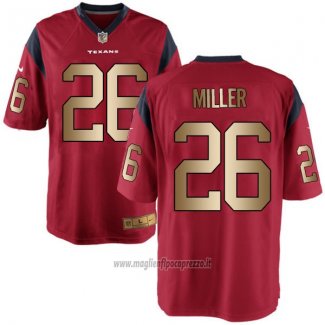 Maglia NFL Gold Game Houston Texans Miller Rosso