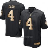 Maglia NFL Gold Game Las Vegas Raiders Carr Nero