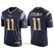 Maglia NFL Gold Game New England Patriots Edelman Profundo Blu