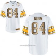Maglia NFL Gold Game Pittsburgh Steelers Brown Bianco