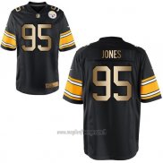 Maglia NFL Gold Game Pittsburgh Steelers Jones Nero