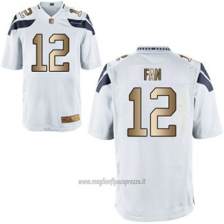Maglia NFL Gold Game Seattle Seahawks Fan Bianco