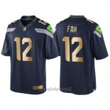 Maglia NFL Gold Game Seattle Seahawks Fan Profundo Blu