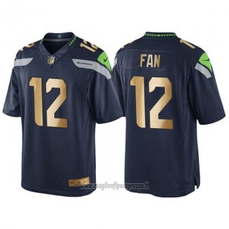 Maglia NFL Gold Game Seattle Seahawks Fan Profundo Blu