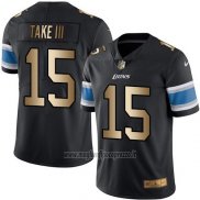 Maglia NFL Gold Legend Detroit Lions Take Iii Nero