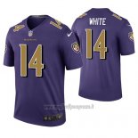 Maglia NFL Legend Baltimore Ravens Tim Bianco Viola Color Rush