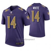 Maglia NFL Legend Baltimore Ravens Tim Bianco Viola Color Rush