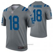 Maglia NFL Legend Indianapolis Colts Peyton Manning Inverted Grigio