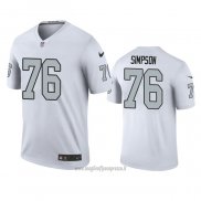 Maglia NFL Legend Las Vegas Raiders John Simpson Bianco Color Rush