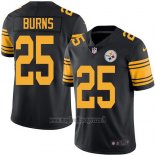 Maglia NFL Legend Pittsburgh Steelers Burns Nero