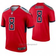 Maglia NFL Legend Tennessee Titans 8 Marcus Mariota Inverted Rosso