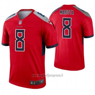 Maglia NFL Legend Tennessee Titans 8 Marcus Mariota Inverted Rosso