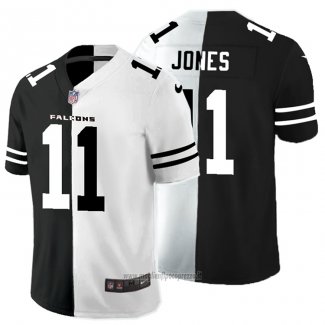 Maglia NFL Limited Atlanta Falcons Jones Black White Split