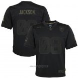 Maglia NFL Limited Bambino Baltimore Ravens Lamar Jackson 2020 Salute To Service Nero
