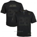 Maglia NFL Limited Bambino Las Vegas Raiders Josh Jacobs 2020 Salute To Service Nero