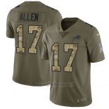 Maglia NFL Limited Buffalo Bills 17 Josh Allen Stitched 2017 Salute To Service
