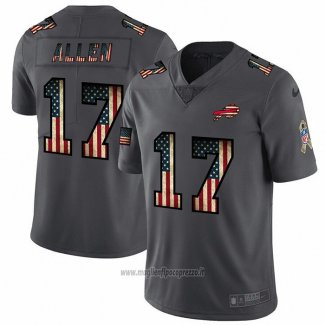 Maglia NFL Limited Buffalo Bills Allen Retro Flag Nero