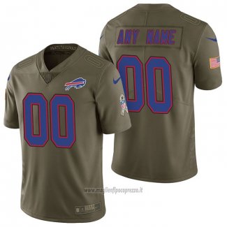 Maglia NFL Limited Buffalo Bills Personalizzate 2017 Salute To Service Verde