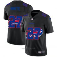 Maglia NFL Limited Buffalo Bills White Logo Dual Overlap Nero