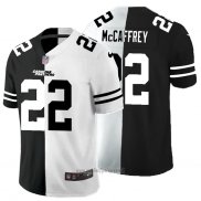 Maglia NFL Limited Carolina Panthers McCaffrey Black White Split