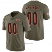 Maglia NFL Limited Cincinnati Bengals Personalizzate 2017 Salute To Service Verde