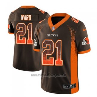 Maglia NFL Limited Cleveland Browns Denzel Ward Marrone 2018 Rush Drift Fashion