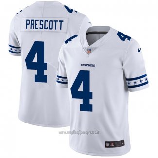 Maglia NFL Limited Dallas Cowboys Prescott Team Logo Fashion Bianco