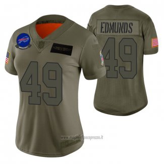Maglia NFL Limited Donna Buffalo Bills Tremaine Edmunds 2019 Salute To Service Verde