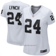 Maglia NFL Limited Donna Las Vegas Raiders 24 Lynch Bianco