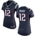 Maglia NFL Limited Donna New England Patriots 12 Brady Blu