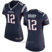 Maglia NFL Limited Donna New England Patriots 12 Brady Blu