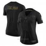 Maglia NFL Limited Donna New England Patriots Julian Edelman 2020 Salute To Service Nero