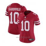 Maglia NFL Limited Donna San Francisco 49ers 10 Garoppolo Rosso