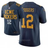 Maglia NFL Limited Green Bay Packers Aaron Rodgers Citta Edition Blu