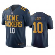 Maglia NFL Limited Green Bay Packers Jordan Love Citta Edition Blu
