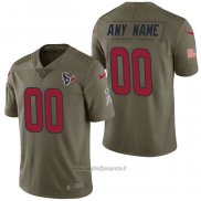 Maglia NFL Limited Houston Texans Personalizzate 2017 Salute To Service Verde