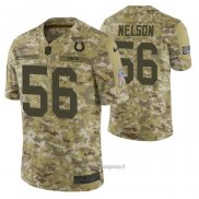 Maglia NFL Limited Indianapolis Colts 56 Quenton Nelson 2018 Salute To Service Camuffamento