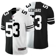 Maglia NFL Limited Indianapolis Colts Leonard Black White Split