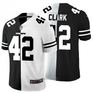 Maglia NFL Limited Kansas City Chiefs Clark Black White Split