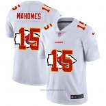 Maglia NFL Limited Kansas City Chiefs Mahomes Logo Dual Overlap Bianco