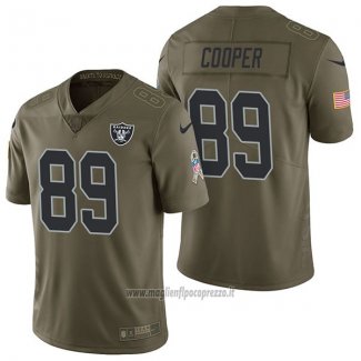 Maglia NFL Limited Las Vegas Raiders 89 Amari Cooper 2017 Salute To Service Verde